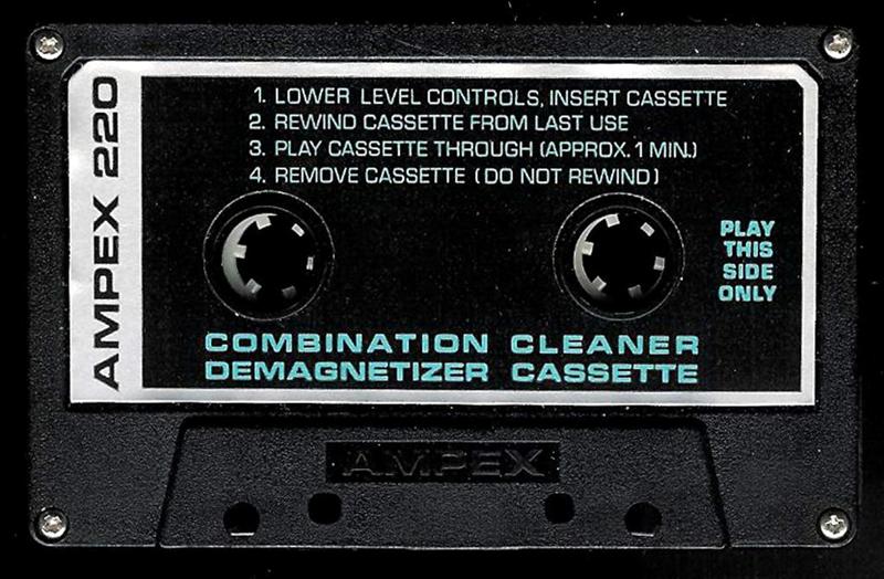 Vintage Ampex 220 Audio Cassette Tape Head Cleaner FREE