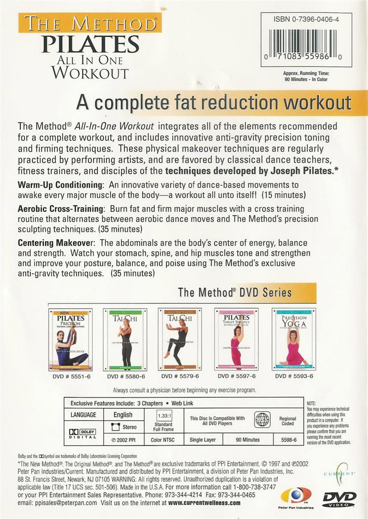The Method Pilates All In One Workout DVD 71083559860 eBay