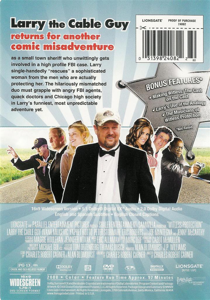 Witness Protection Movie Larry The Cable Guy Witless Protection ~ Larry the Cable Guy ~ DVD ~ FREE Shipping Within