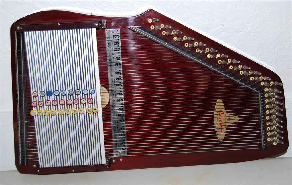 RARE RBI Caroler Chromaharp Autoharp Zither with 28 Button eBay