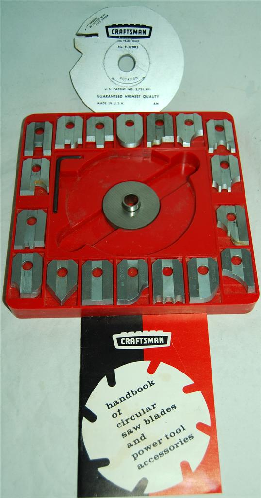 Craftsman 932003 Molding Head Cutter Saw Blade Complete 18 pc Set in
