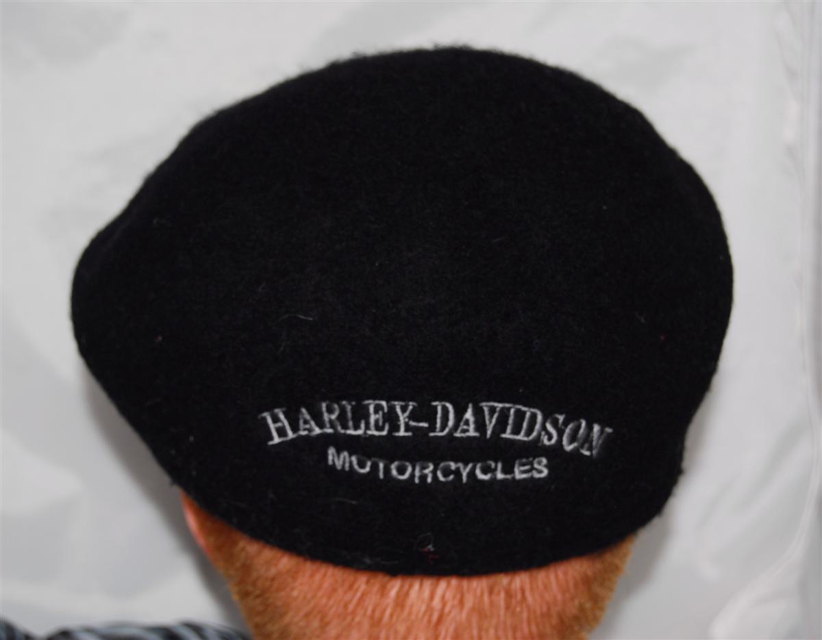 Harley Davidson English Black Beret Wool Hat NEW w/ Tag  