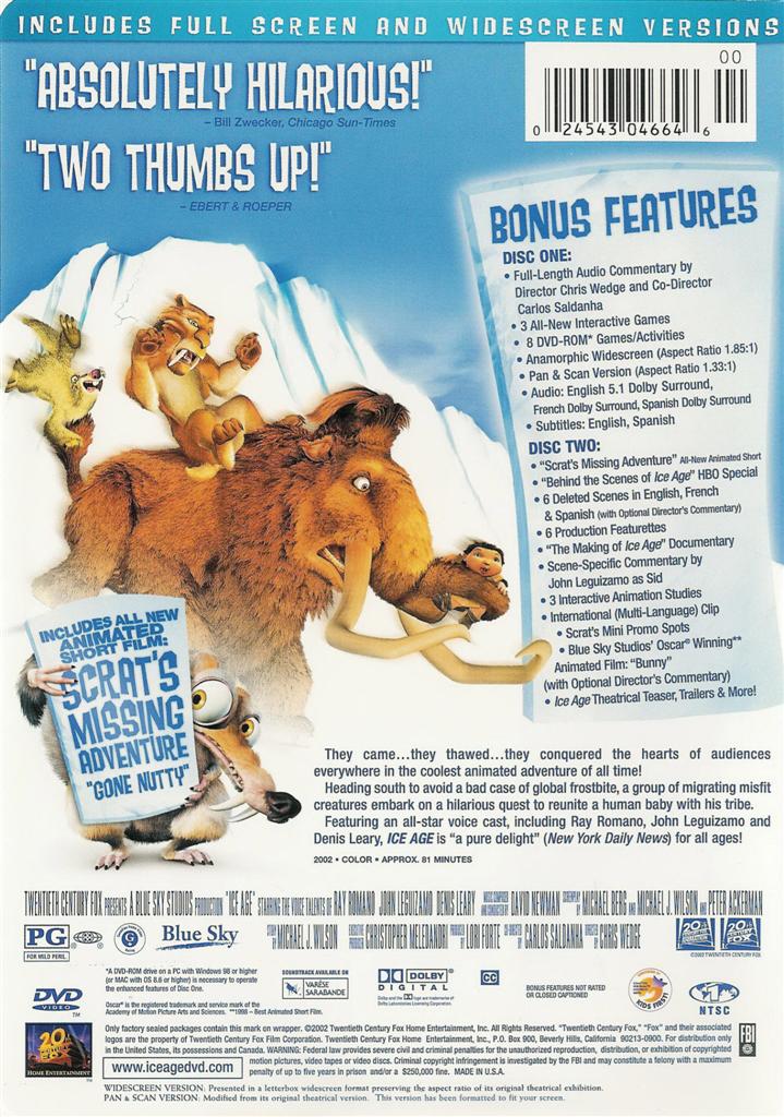 Ice Age - 2002 - English Subtitles