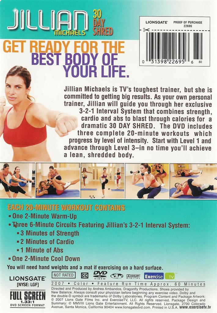 before and after jillian michaels 30. jillian michaels 30 day shred.