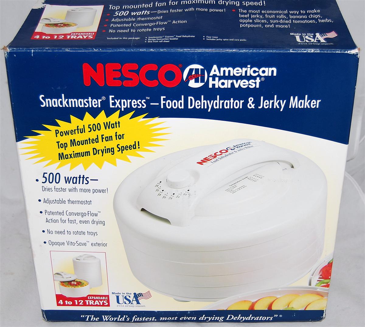 Nesco FD60 Snackmaster Express 4 Tray Food Dehydrator eBay