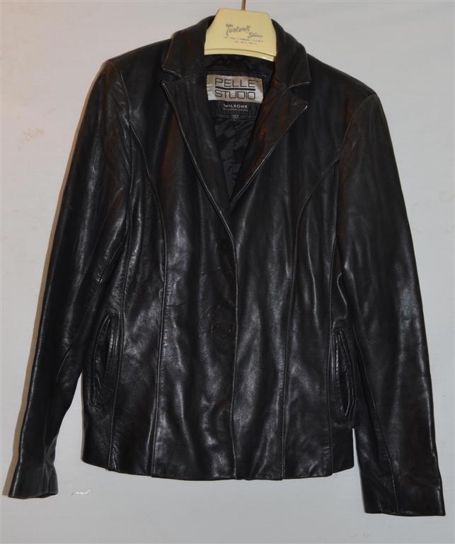 All Listings Wilson Leather Pelle Studio Black Leather Jacket For Women With Thinsulate Ultra Insulation. In Good Condition. Have Stains On The Underarms Inside Only.
