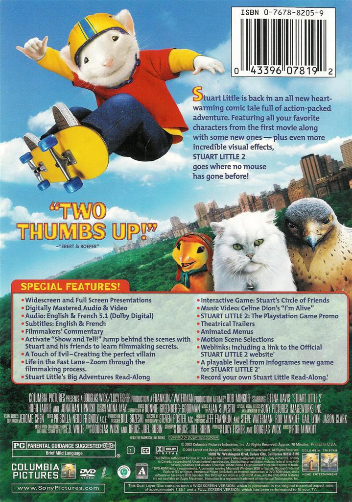 Gallery Stuart Little 2 2002 Dvd