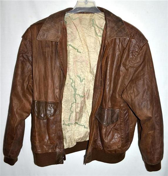 mens-dark-brown-distressed-style-leather-bomber-jacket-with-map-lining